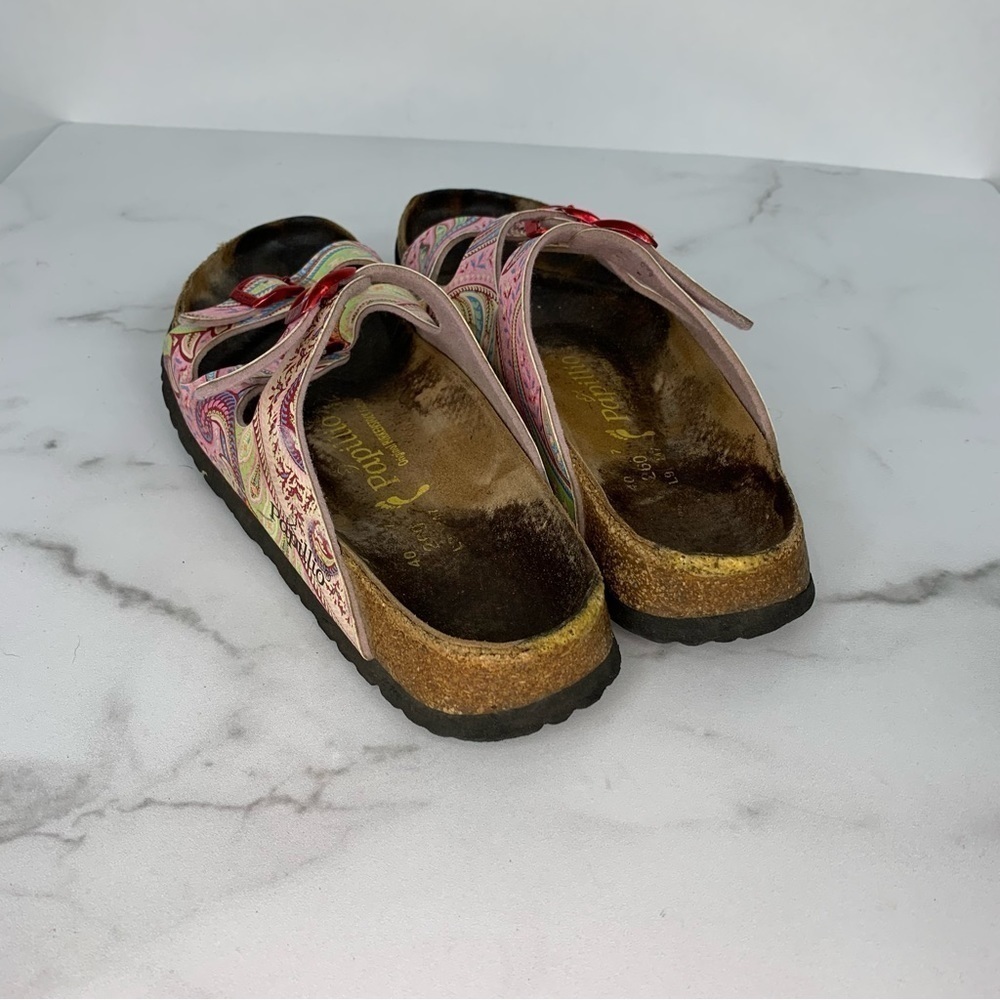 Birkenstock Florida Birko-Flor Triple 3-strap Strappy Sandals 40 - Picture 8 of 9